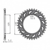 Звезда задняя Sunstar 1-2539-59