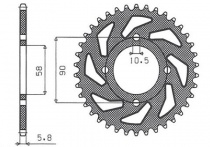 Звезда задняя Sunstar 1-3079-44