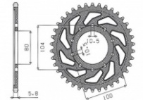 Звезда задняя Sunstar 1-3356-44