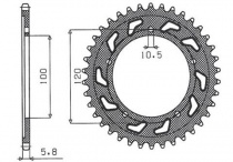 Звезда задняя Sunstar 1-3430-40