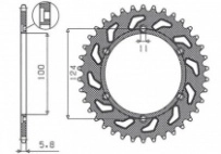 Звезда задняя Sunstar 1-3435-45