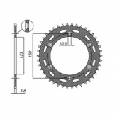Звезда задняя Sunstar 1-3547-48