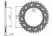 Звезда задняя Sunstar 1-3610-45