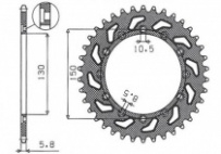 Звезда задняя Sunstar 1-3612-48