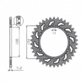 Звезда задняя Sunstar 1-4436-38