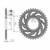 Звезда задняя Sunstar 1-4437-38