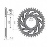 Звезда задняя Sunstar 1-4437-38