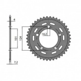 Звезда задняя Sunstar 1-4442-41