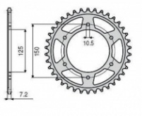 Звезда задняя Sunstar 1-4553-44