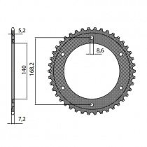 Звезда задняя Sunstar 1-4656-42