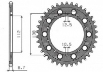 Звезда задняя Sunstar 1-5485-42