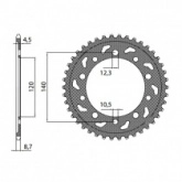 Звезда задняя Sunstar 1-5500-40