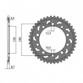 Звезда задняя Sunstar 1-5500-42