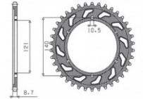 Звезда задняя Sunstar 1-5536-40