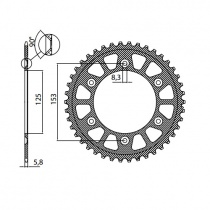 Звезда задняя Sunstar 5-3559-49 Black