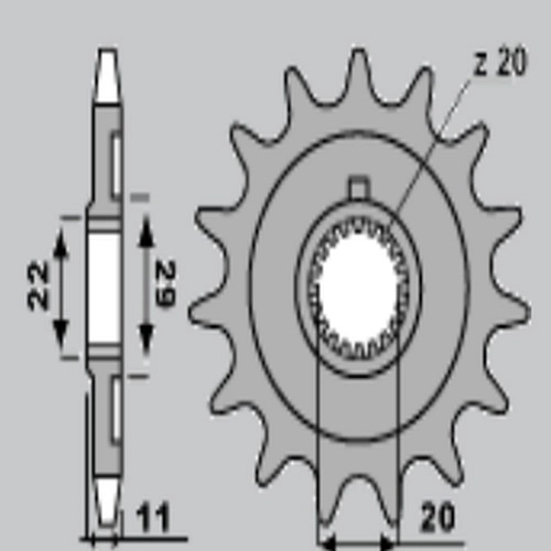 Зірка передня Grosskopf 2275,14