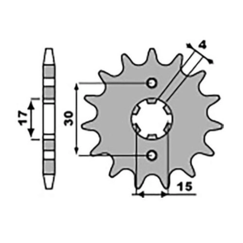 Зірка передня JR RMC274.15S