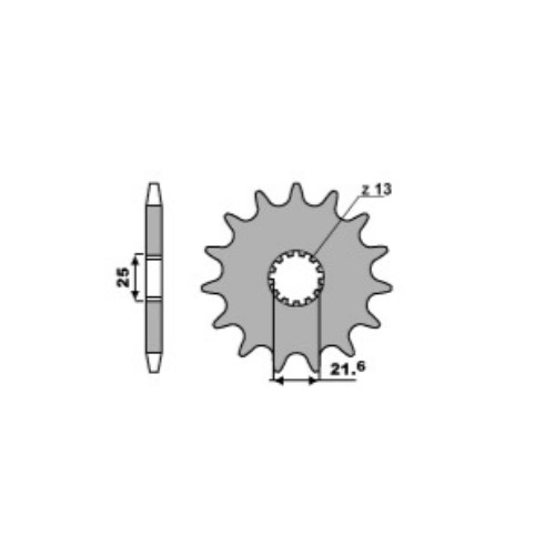 Зірка передня MTX Parts 10-156-17