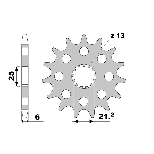 Зірка передня PBR 2359G.15 18NC