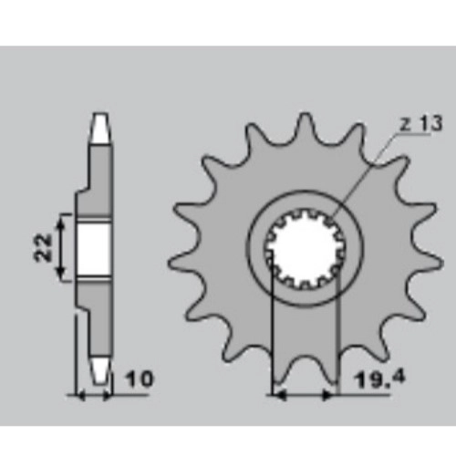 Зірка передня PBR 435F.16 18NC