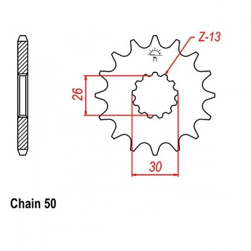 Зірка передня CHT JTH2090.18