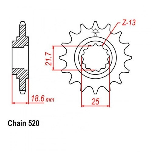 Зірка передня CHT JTH2119.14