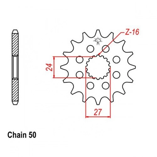 Зірка передня CHT JTH2190.18