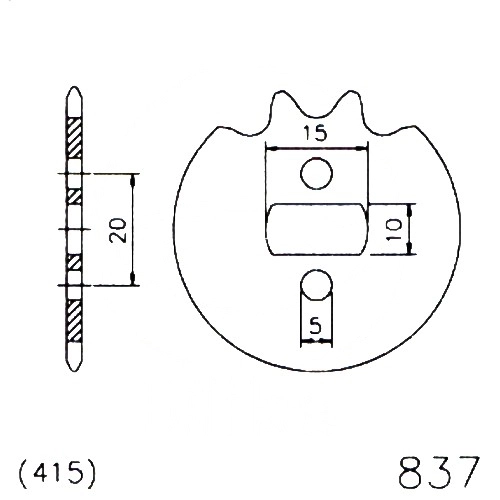 Зірка передня Esjot 20-0837.11