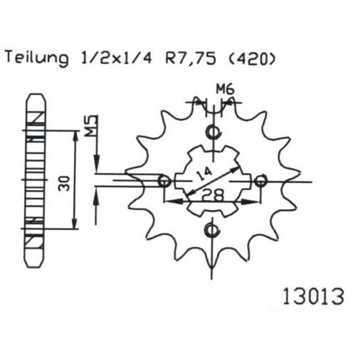 Зірка передня Esjot 50-13013.11