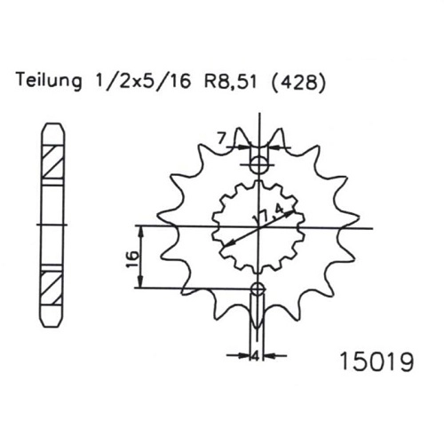Зірка передня Esjot 50-15019.16