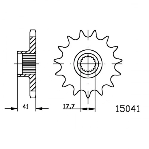 Зірка передня Esjot 50-15041.15