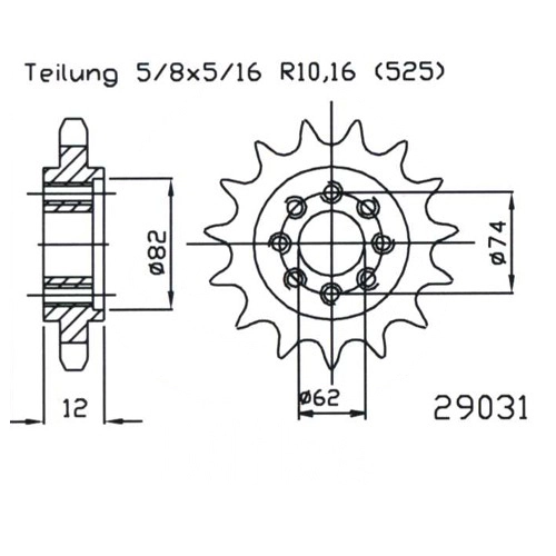 Зірка передня Esjot 50-29031.22