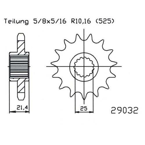 Зірка передня Esjot 50-29032.16