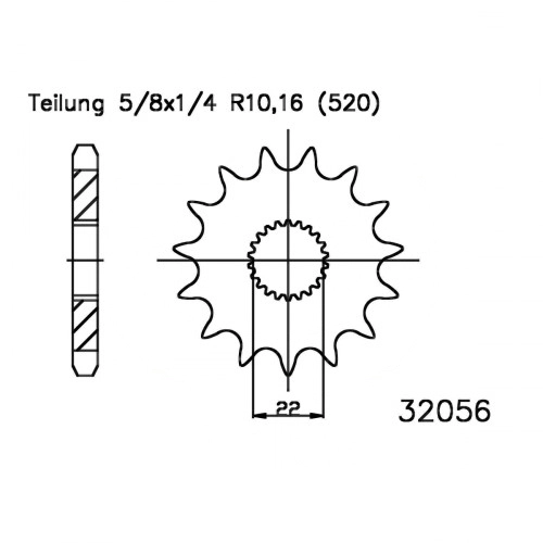 Зірка передня Esjot 50-32056.12