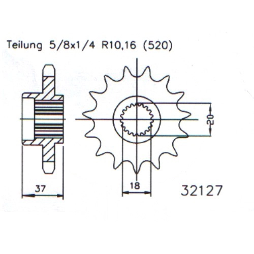 Зірка передня Esjot 50-32127.17