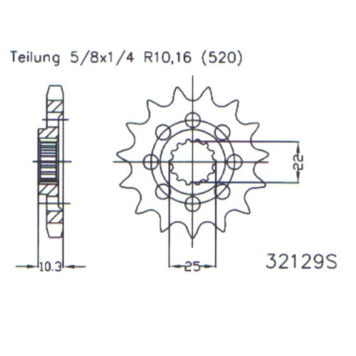Зірка передня Esjot 50-32129.15