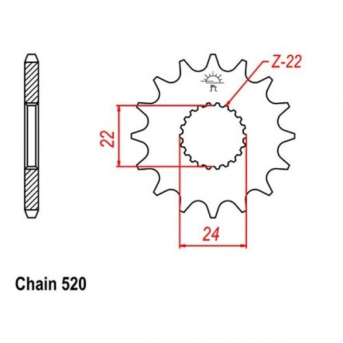 Зірка передня JR RMC394.16