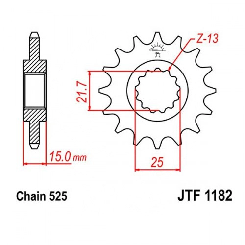 Зірка передня JT JTF1182.14
