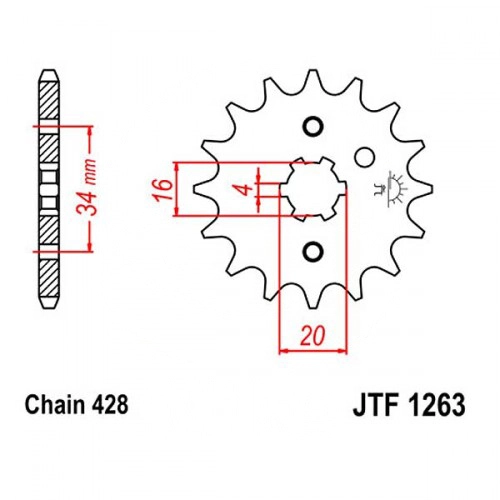 Зірка передня JT JTF1263.15