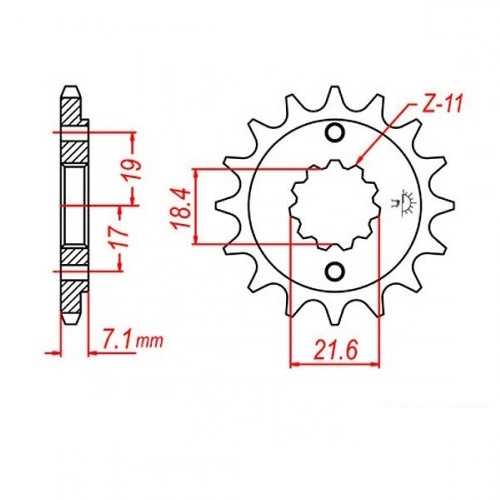 Зірка передня JT JTF1321.14
