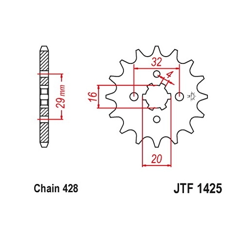 Зірка передня JT JTF1425.15