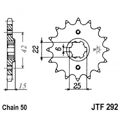Зірка передня JT JTF292.16