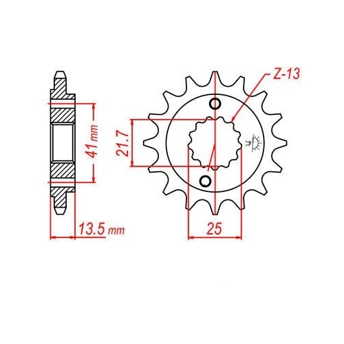 Зірка передня JT JTF296.16RB