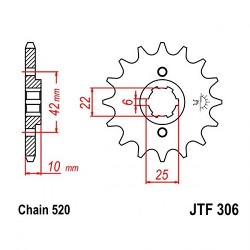 Зірка передня JT JTF306.15