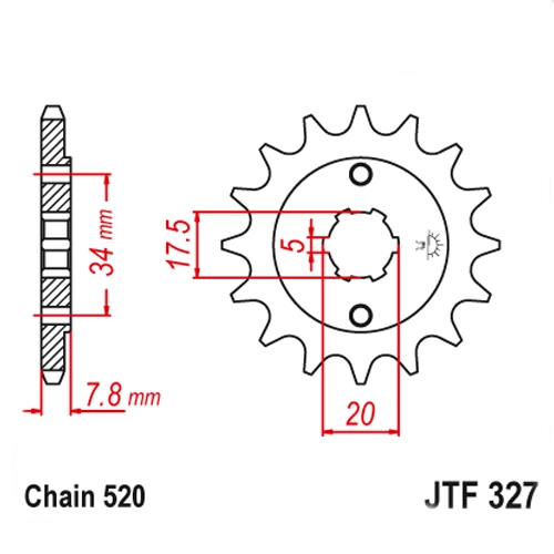 Зірка передня JT JTF327.11