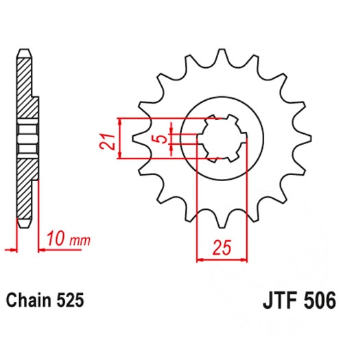 Зірка передня JT JTF506.14