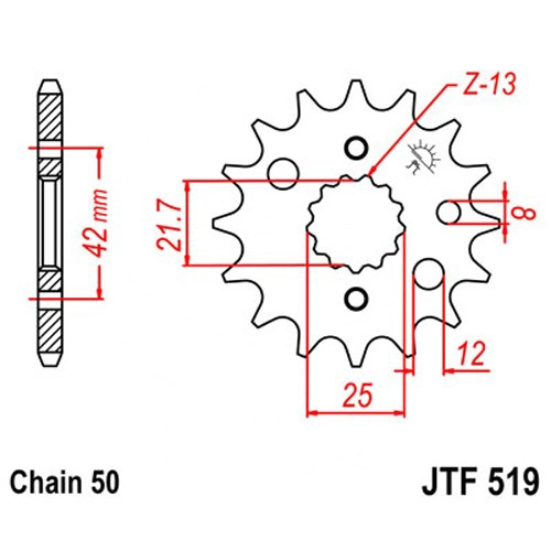 Зірка передня JT JTF519.15