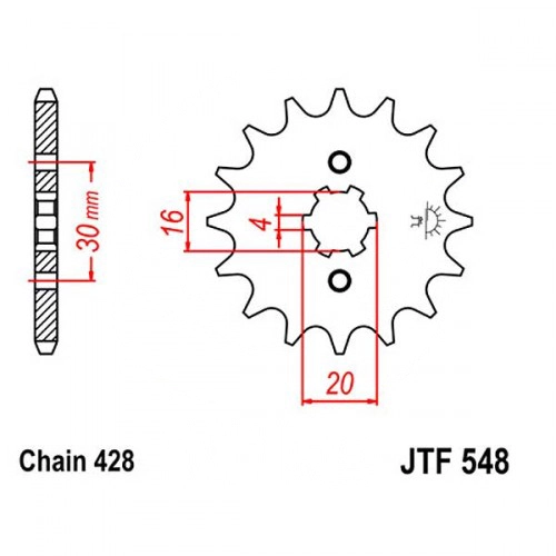 Зірка передня JT JTF548.14