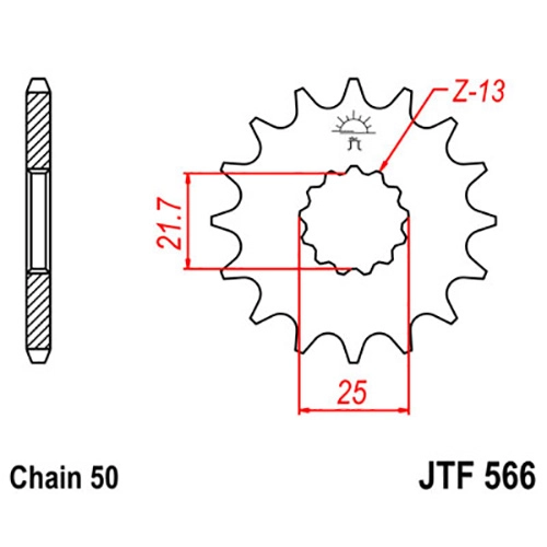 Зірка передня JT JTF566.12