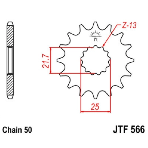 Зірка передня JT JTF566.14